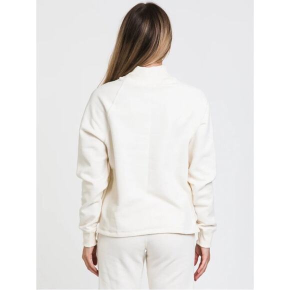 Champion powerblend mock neck Cream /gold Sweatshirt size M - Picture 3 of 7